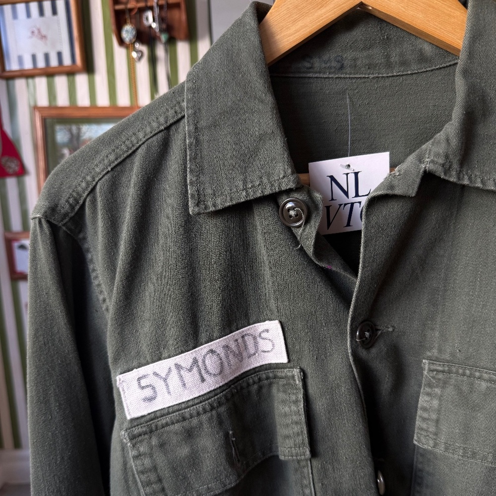 Vintage Green Army Utility Jacket